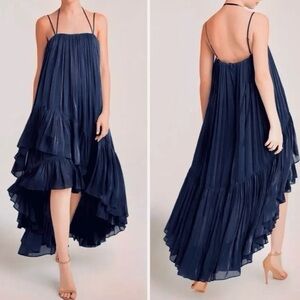 Cinq à Sept Navy Blue Midi Dress